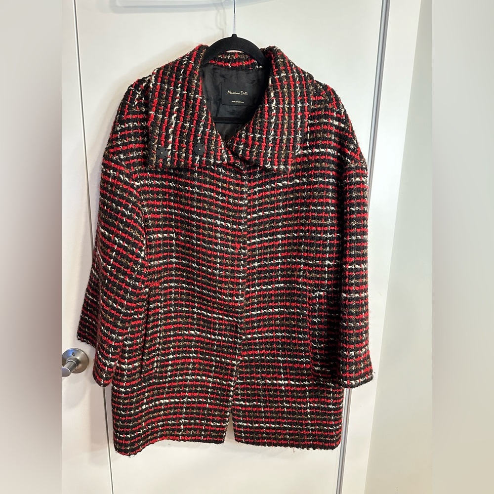 MASSIMO DUTTI TWEED PEACOAT